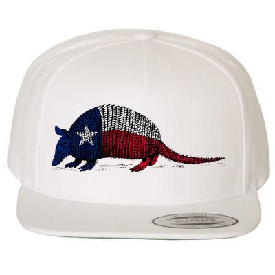 Armadillo Texas Flag Wool Snapback Cap