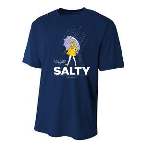 All These Flavors And You Choose To Be Salty Youth Performance Sprint T-Shirt