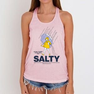 All These Flavors And You Choose To Be Salty Women's Knotted Racerback Tank