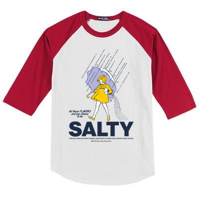 All These Flavors And You Choose To Be Salty Kids Colorblock Raglan Jersey