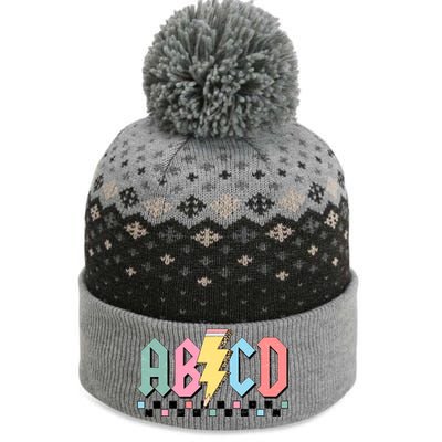 Abcd Teacher Funny Teacher Appreciation The Baniff Cuffed Pom Beanie