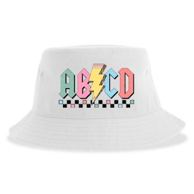 Abcd Teacher Funny Teacher Appreciation Sustainable Bucket Hat