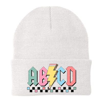 Abcd Teacher Funny Teacher Appreciation Knit Cap Winter Beanie