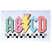 Abcd Teacher Funny Teacher Appreciation Microfiber Hand Towel