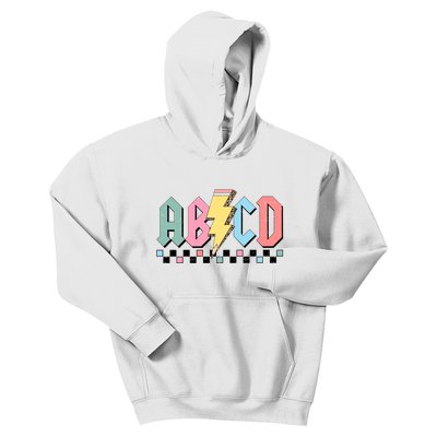 Abcd Teacher Funny Teacher Appreciation Kids Hoodie