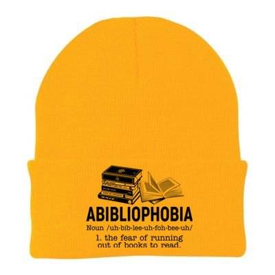 Abibliophobia The Fear Of Running Out Of Books Knit Cap Winter Beanie