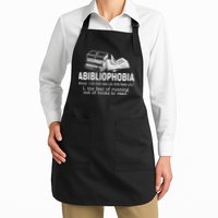 Abibliophobia The Fear Of Running Out Of Books Full-Length Apron With Pockets