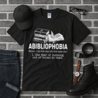 Abibliophobia The Fear Of Running Out Of Books Tall T-Shirt