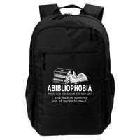 Abibliophobia The Fear Of Running Out Of Books Backpack