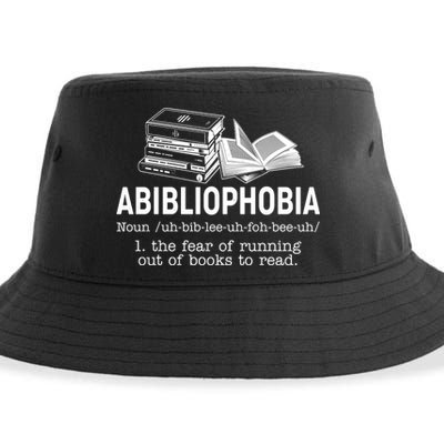 Abibliophobia The Fear Of Running Out Of Books Sustainable Bucket Hat