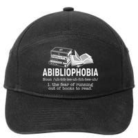 Abibliophobia The Fear Of Running Out Of Books 7-Panel Snapback Hat