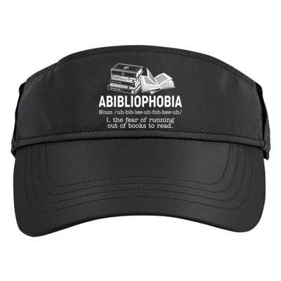 Abibliophobia The Fear Of Running Out Of Books Adult Drive Performance Visor