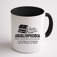 Abibliophobia The Fear Of Running Out Of Books Mug