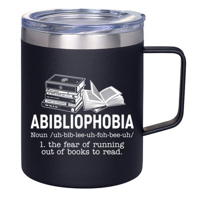 Abibliophobia The Fear Of Running Out Of Books 12oz Stainless Steel Coffee Mug