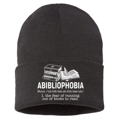 Abibliophobia The Fear Of Running Out Of Books Sustainable Knit Beanie