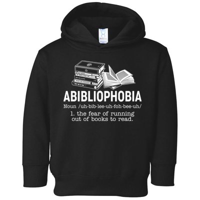Abibliophobia The Fear Of Running Out Of Books Toddler Hoodie