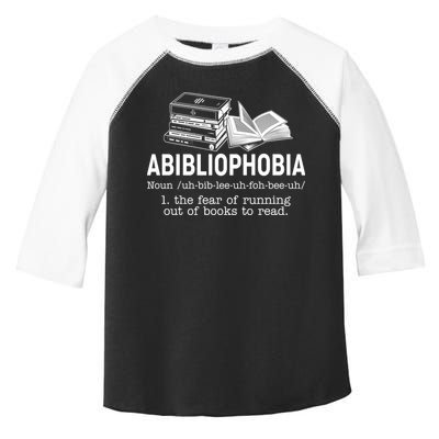 Abibliophobia The Fear Of Running Out Of Books Toddler Fine Jersey T-Shirt