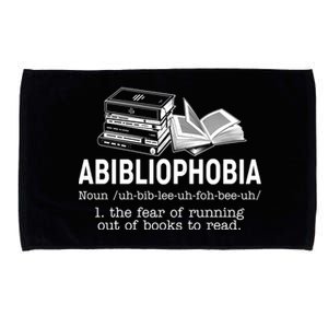 Abibliophobia The Fear Of Running Out Of Books Microfiber Hand Towel