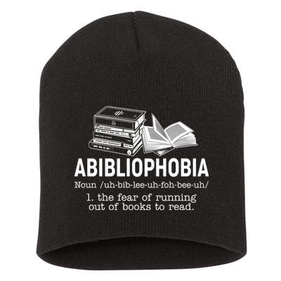 Abibliophobia The Fear Of Running Out Of Books Short Acrylic Beanie