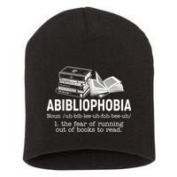 Abibliophobia The Fear Of Running Out Of Books Short Acrylic Beanie