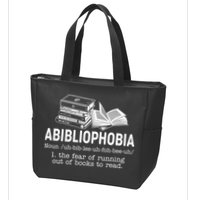 Abibliophobia The Fear Of Running Out Of Books Zip Tote Bag