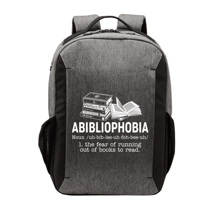 Abibliophobia The Fear Of Running Out Of Books Vector Backpack