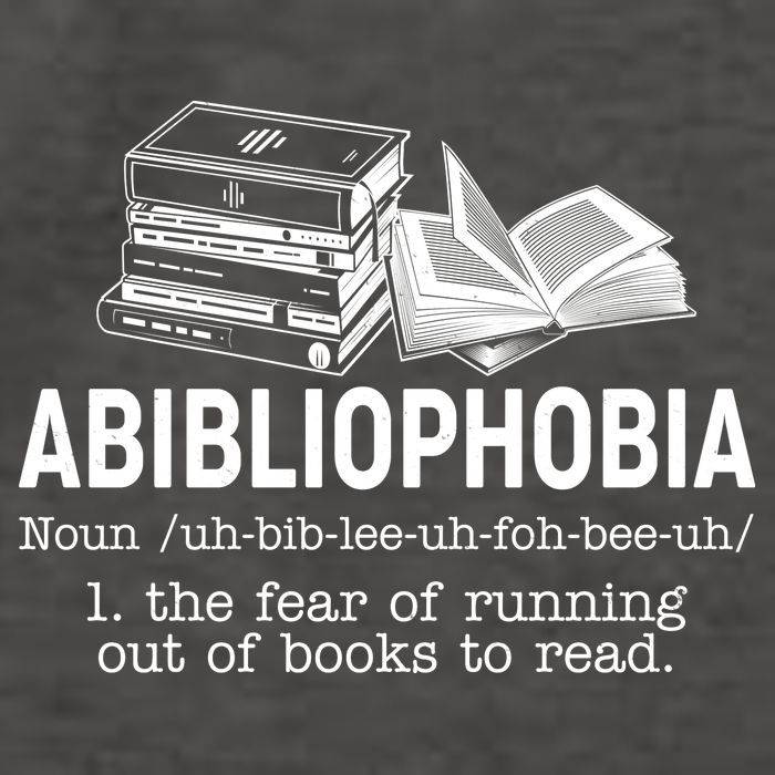 Abibliophobia The Fear Of Running Out Of Books Vector Backpack
