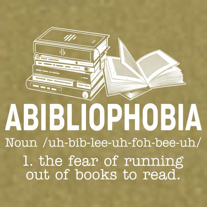 Abibliophobia The Fear Of Running Out Of Books Garment-Dyed Women's Muscle Tee