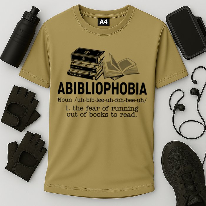 Abibliophobia The Fear Of Running Out Of Books Performance Shirt