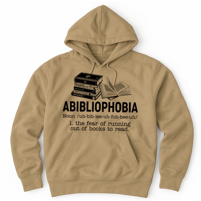 Abibliophobia The Fear Of Running Out Of Books Hoodie
