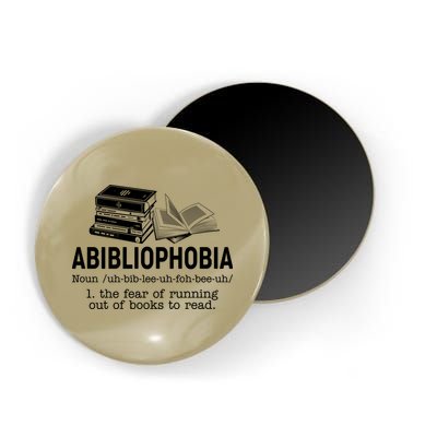 Abibliophobia The Fear Of Running Out Of Books Magnet