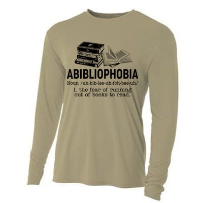 Abibliophobia The Fear Of Running Out Of Books Cooling Performance Long Sleeve Crew