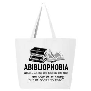 Abibliophobia The Fear Of Running Out Of Books 25L Jumbo Tote