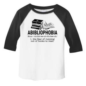 Abibliophobia The Fear Of Running Out Of Books Toddler Fine Jersey T-Shirt