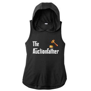 Auctioneer Tool Funny Humor Auctions Auctionfather Ladies PosiCharge Tri-Blend Wicking Draft Hoodie Tank