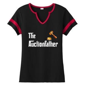 Auctioneer Tool Funny Humor Auctions Auctionfather Ladies Halftime Notch Neck Tee