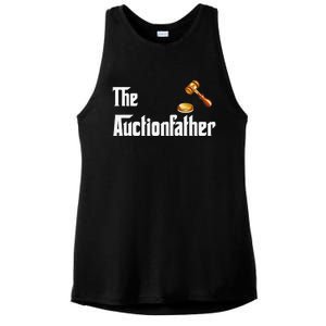 Auctioneer Tool Funny Humor Auctions Auctionfather Ladies PosiCharge Tri-Blend Wicking Tank