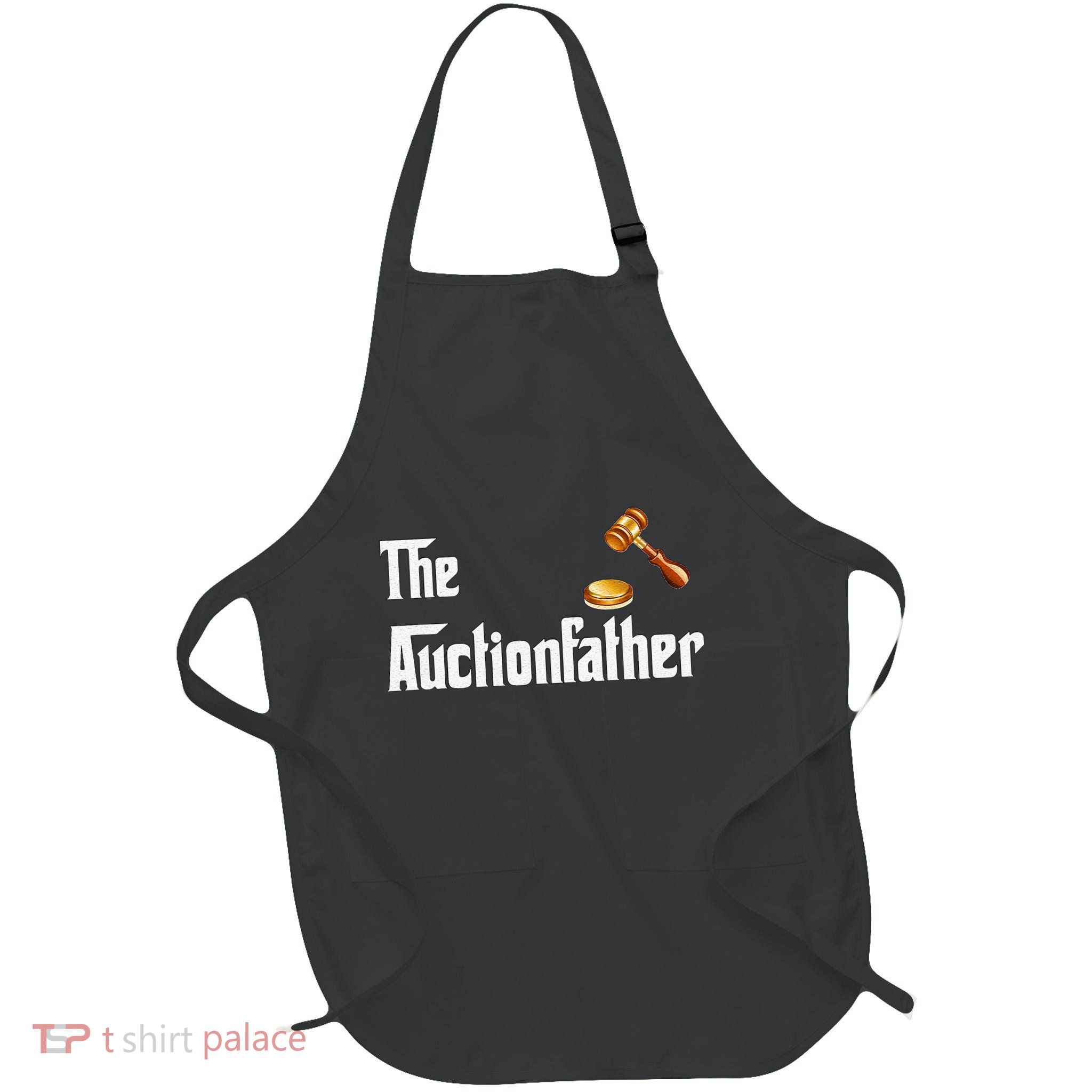 Auctioneer Tool Funny Humor Auctions Auctionfather Full-Length Apron With Pockets