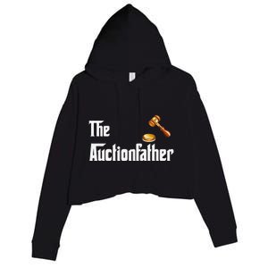 Auctioneer Tool Funny Humor Auctions Auctionfather Crop Fleece Hoodie