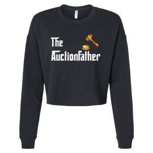 Auctioneer Tool Funny Humor Auctions Auctionfather Cropped Pullover Crew