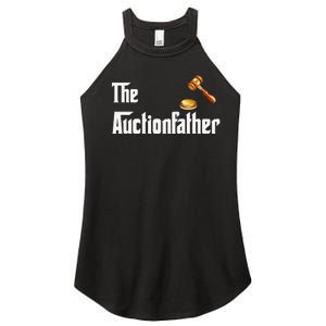 Auctioneer Tool Funny Humor Auctions Auctionfather Women's Perfect Tri Rocker Tank