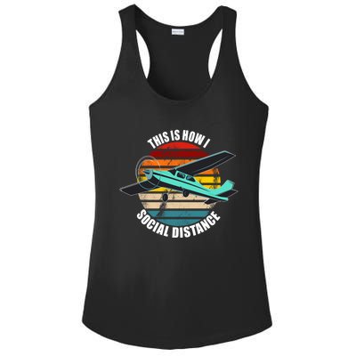 Airplane Themed Funny Gift Float Plane Born To Fly Airplanes Funny Gift Ladies PosiCharge Competitor Racerback Tank