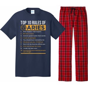 Aries Traits Facts Horoscope Zodiac Astrological Sign Gift Pajama Set