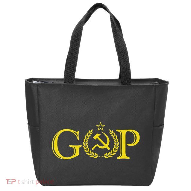 Anti Trump Gop Russian Republican Political Zip Tote Bag