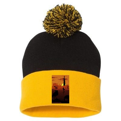 ...And The Gunslinger Followed Pom Pom 12in Knit Beanie