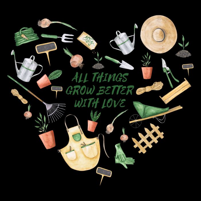 All Things Grow Better With Love Love Gardening Heart 16 in Basic Backpack