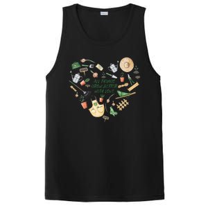 All Things Grow Better With Love Love Gardening Heart PosiCharge Competitor Tank