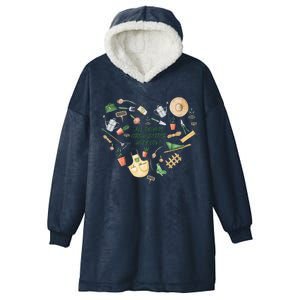 All Things Grow Better With Love Love Gardening Heart Hooded Wearable Blanket