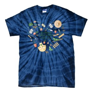 All Things Grow Better With Love Love Gardening Heart Tie-Dye T-Shirt