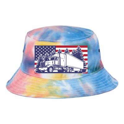 American Truck Gift Tie Dye Newport Bucket Hat